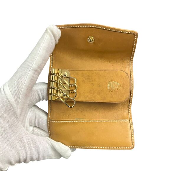 Vintage Gucci Key Holder Case Light Brown GG Pattern Key Case - Picture 3 of 10